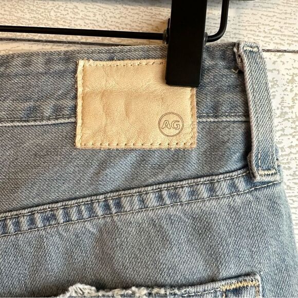 AG Adriano Goldschmied The Alex Vintage Boyfriend Raw Hem Denim Short Size 26 - Picture 9 of 9